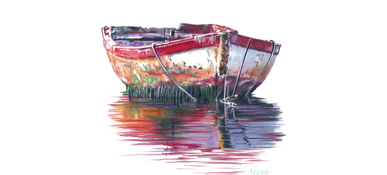 Boat Pencil Drawing